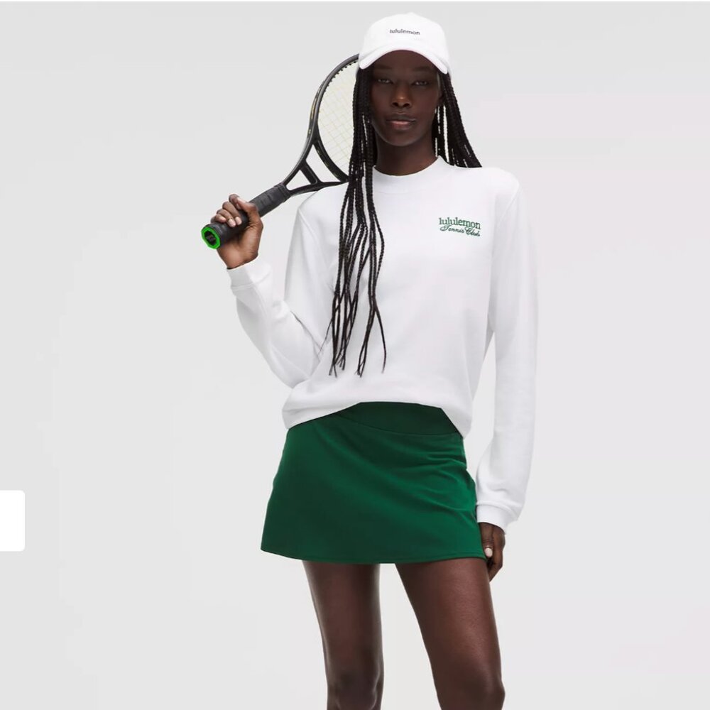 #66 Lululemon NWT Cotton French Terry Crewneck Pullover Tennis Club - Picture 3 of 8